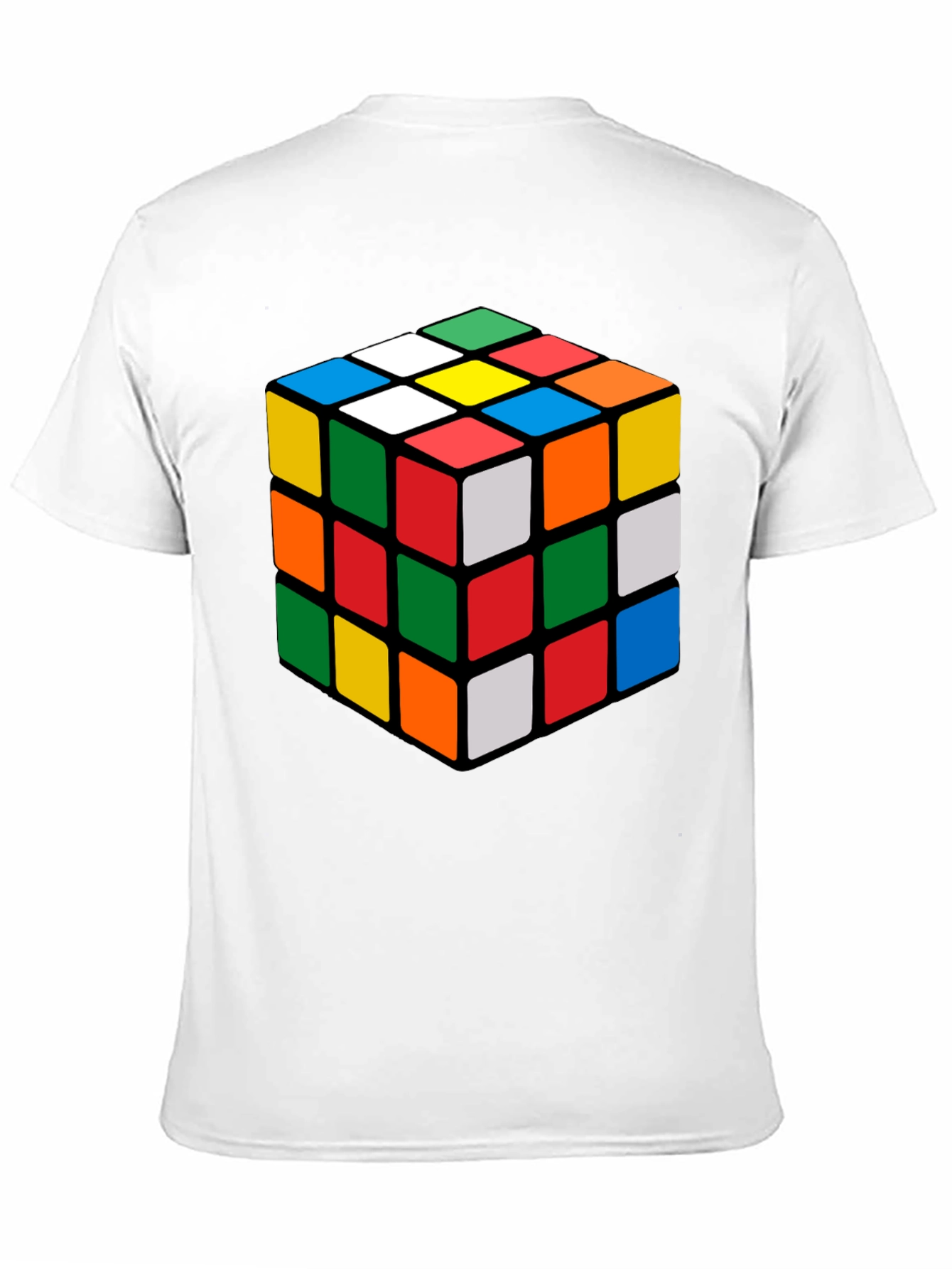Rubiks Cube Graphic Tee - Classic Puzzle Design