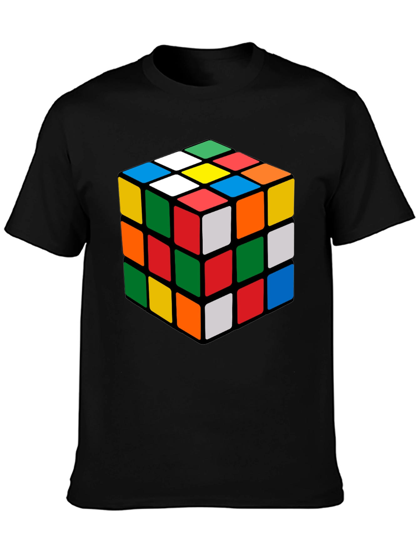 Rubiks Cube Graphic Tee - Classic Puzzle Design