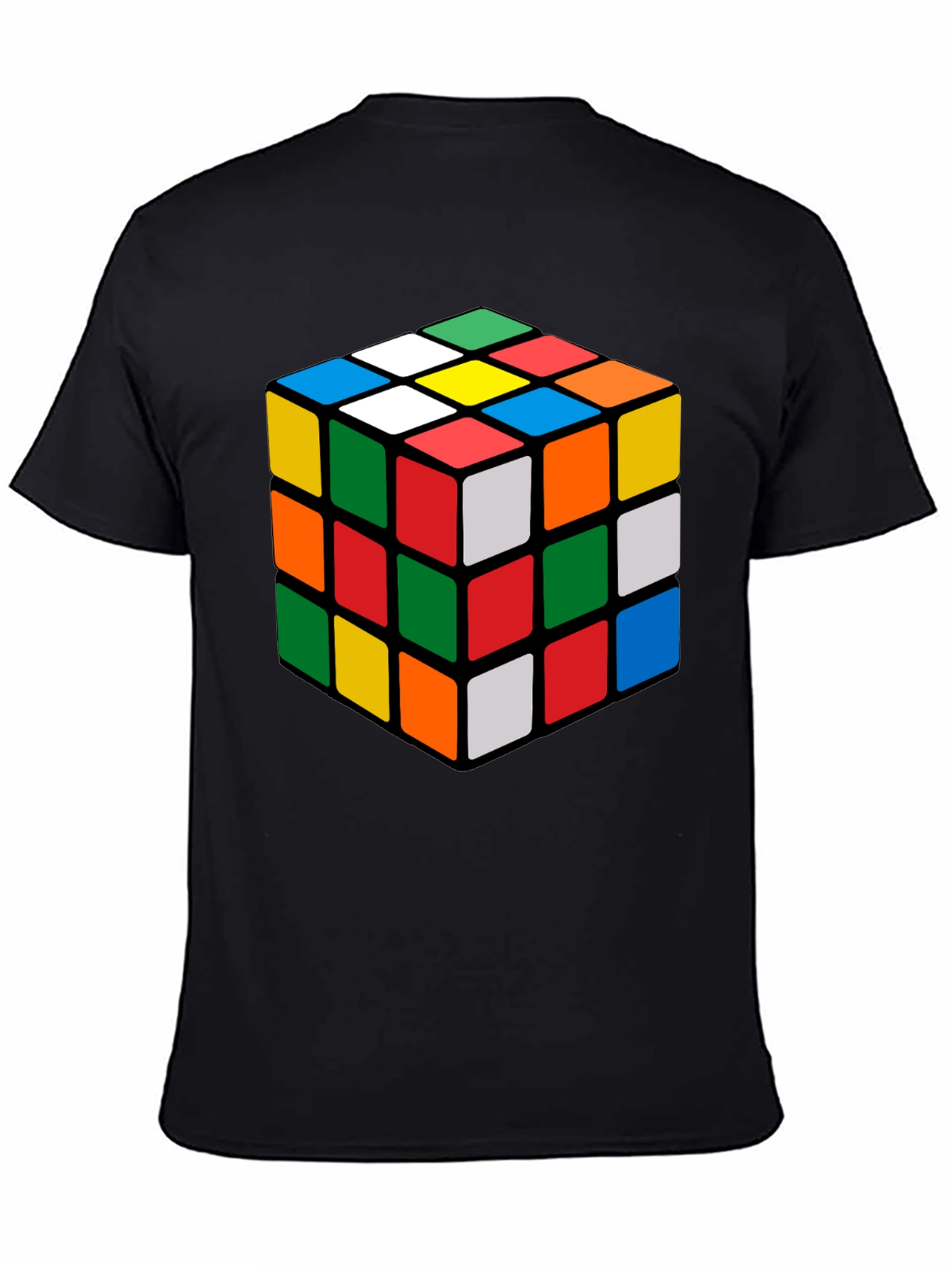 Rubiks Cube Graphic Tee - Classic Puzzle Design