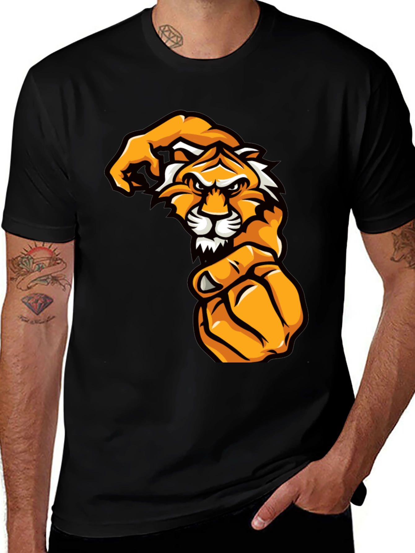 Tiger Fist Graphic Tee - Bold Streetwear