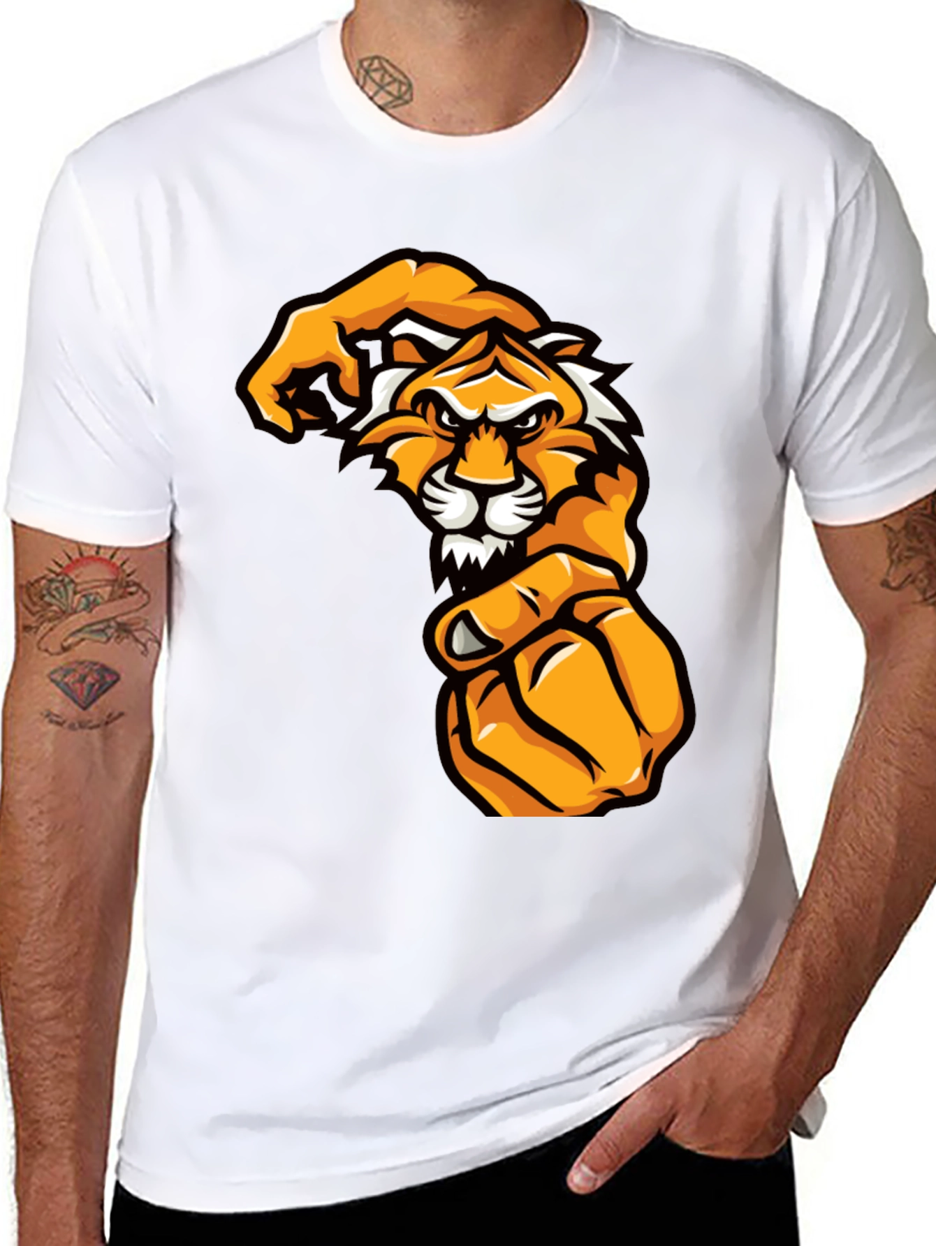 Tiger Fist Graphic Tee - Bold Streetwear