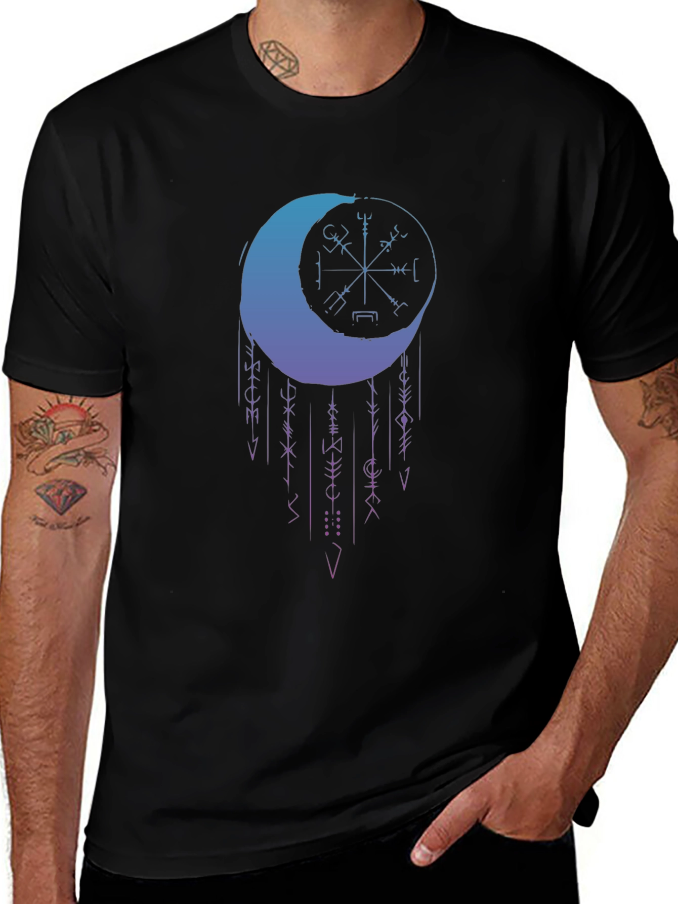 Lunar Viking Compass Graphic Tee