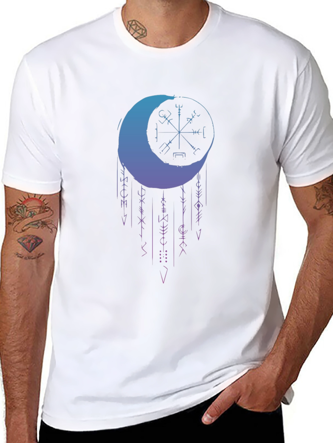 Lunar Viking Compass Graphic Tee