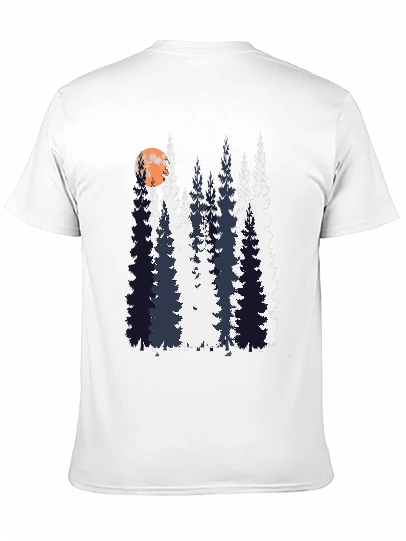 Nature Inspired T-Shirt with Tree and Moon Design