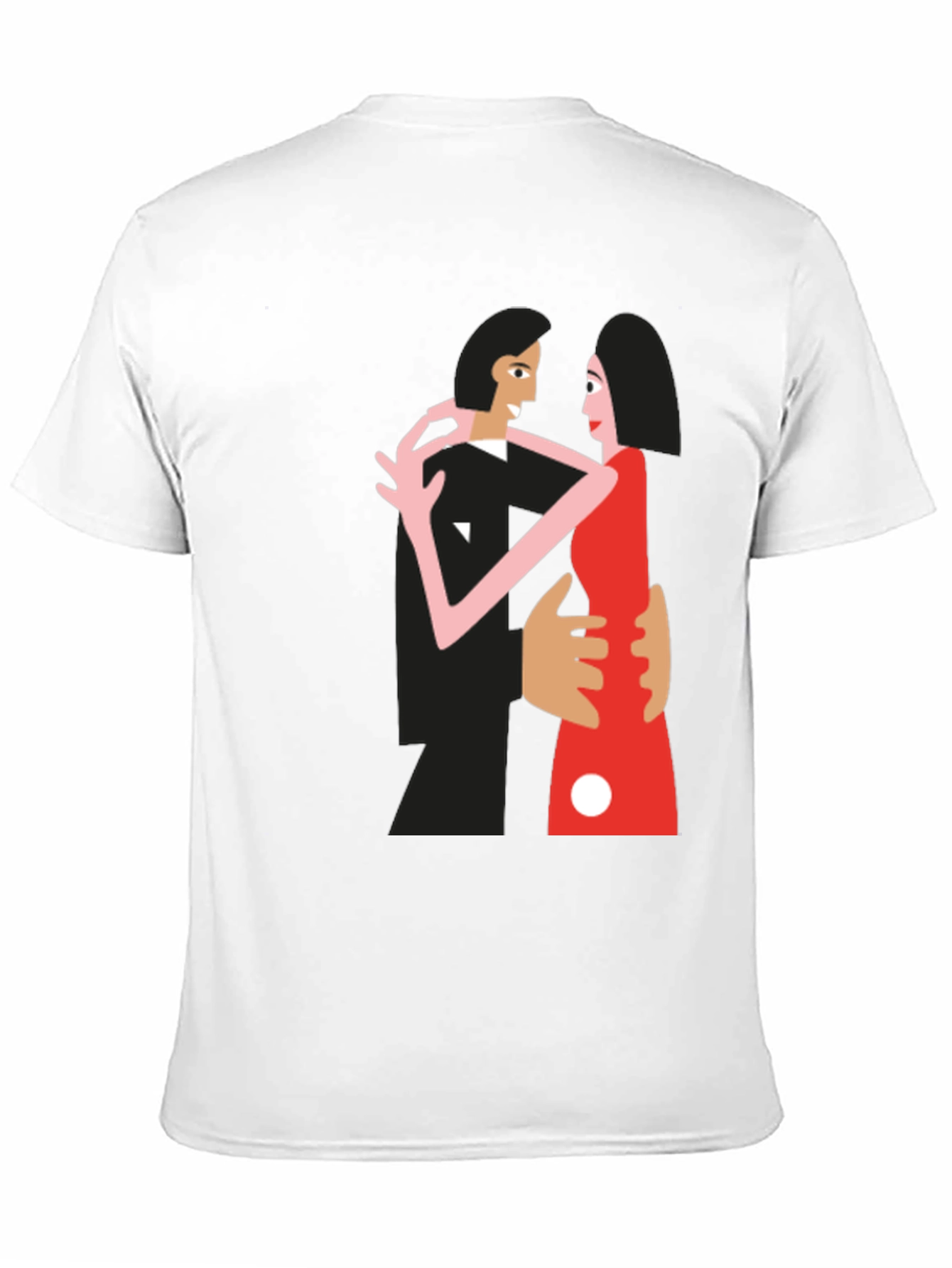 Stylish Tango Graphic Tee - Black