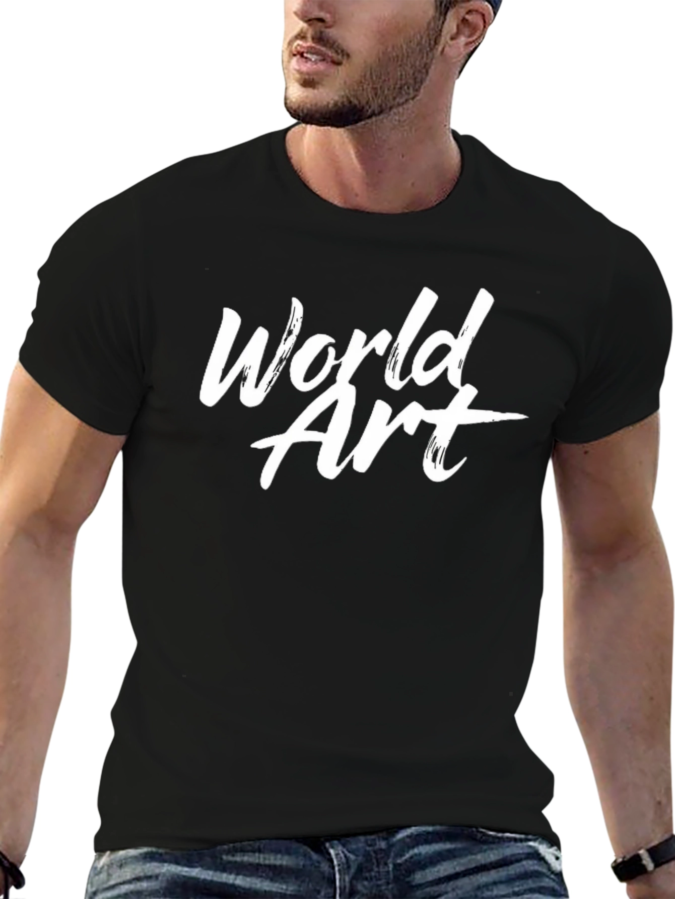 World Art Black T-Shirt