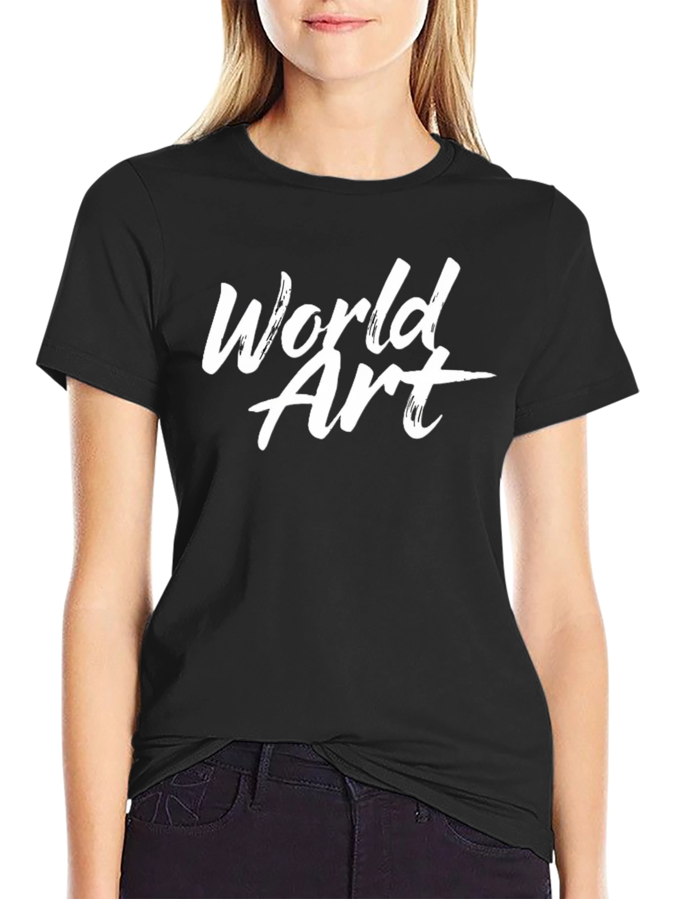 World Art Black T-Shirt