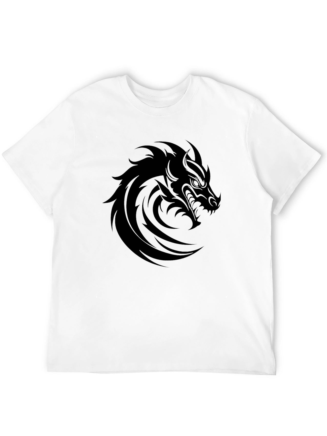 Mens Black Dragon Graphic T-Shirt
