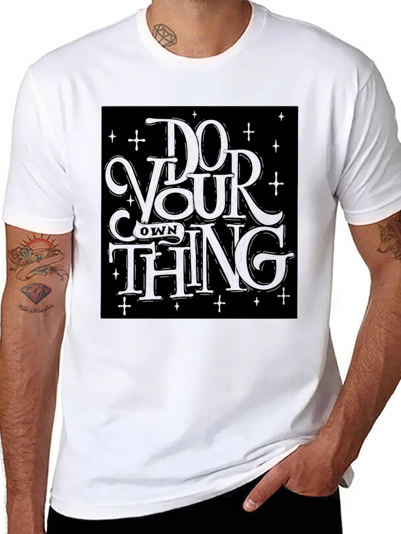 Do Your Own Thing Graphic Tee - Black
