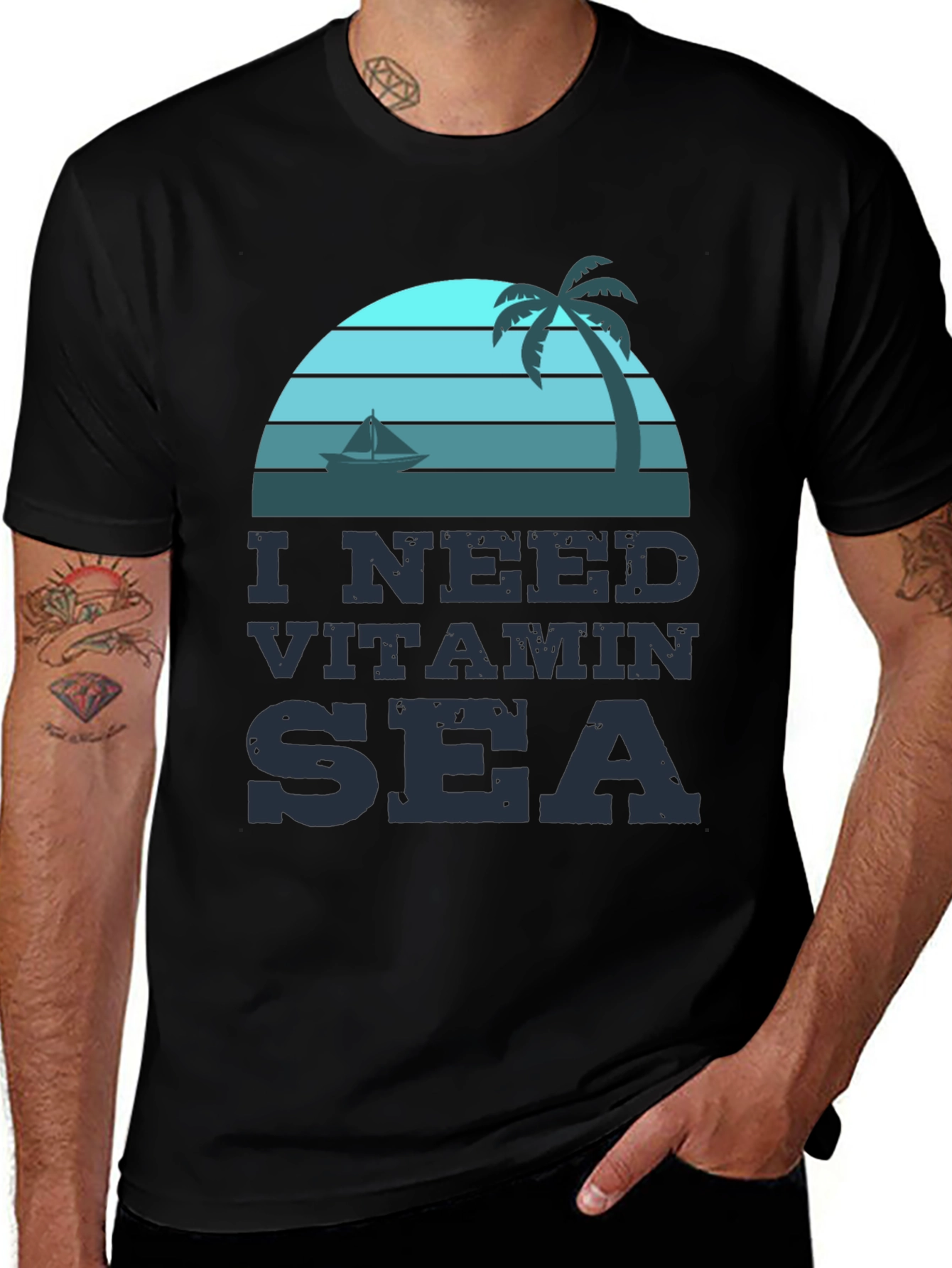 Vitamin Sea Graphic T-Shirt - Beach Life Vibes