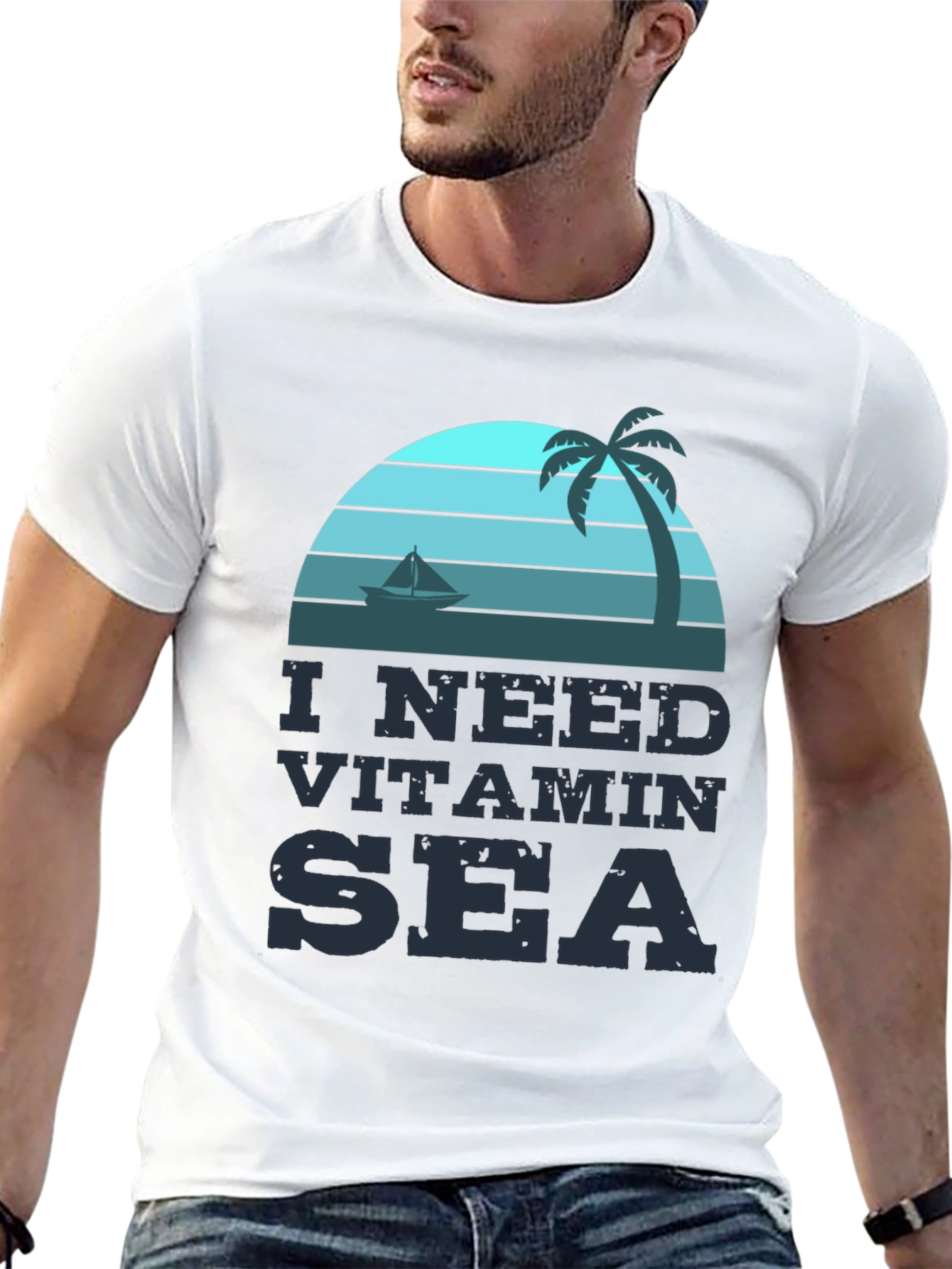 Vitamin Sea Graphic T-Shirt - Beach Life Vibes