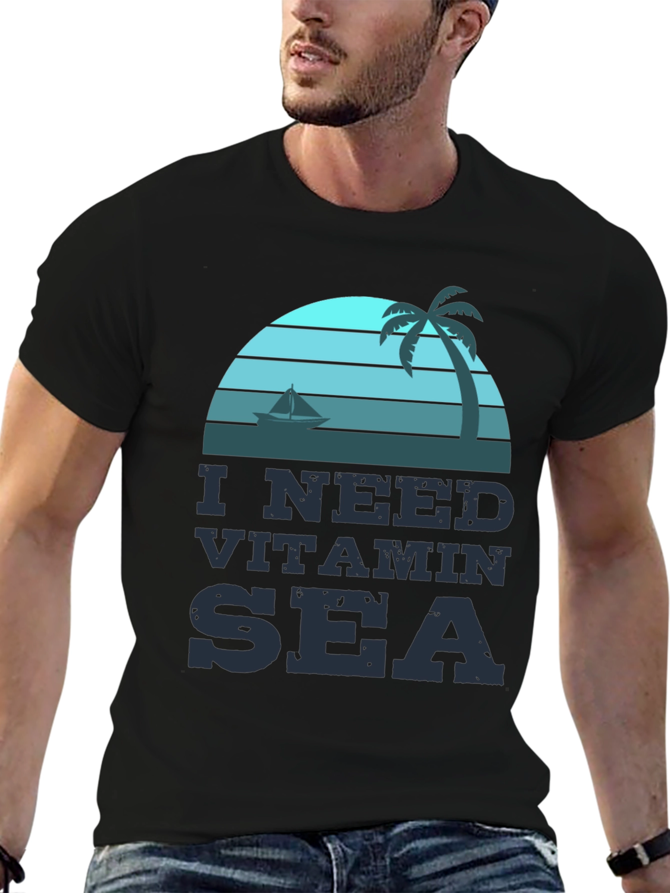 Vitamin Sea Graphic T-Shirt - Beach Life Vibes