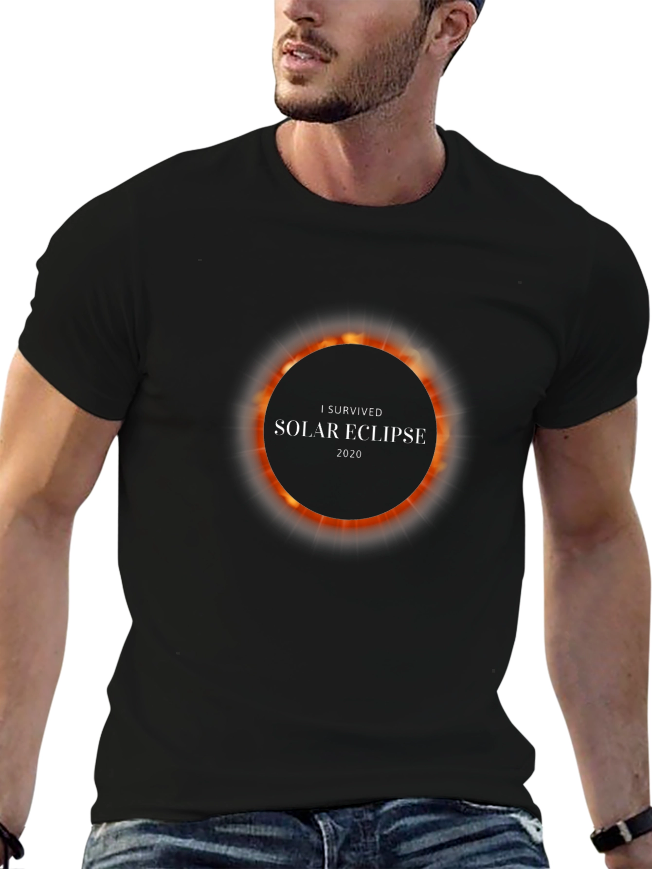 I Survived Solar Eclipse 2020 Black T-Shirt