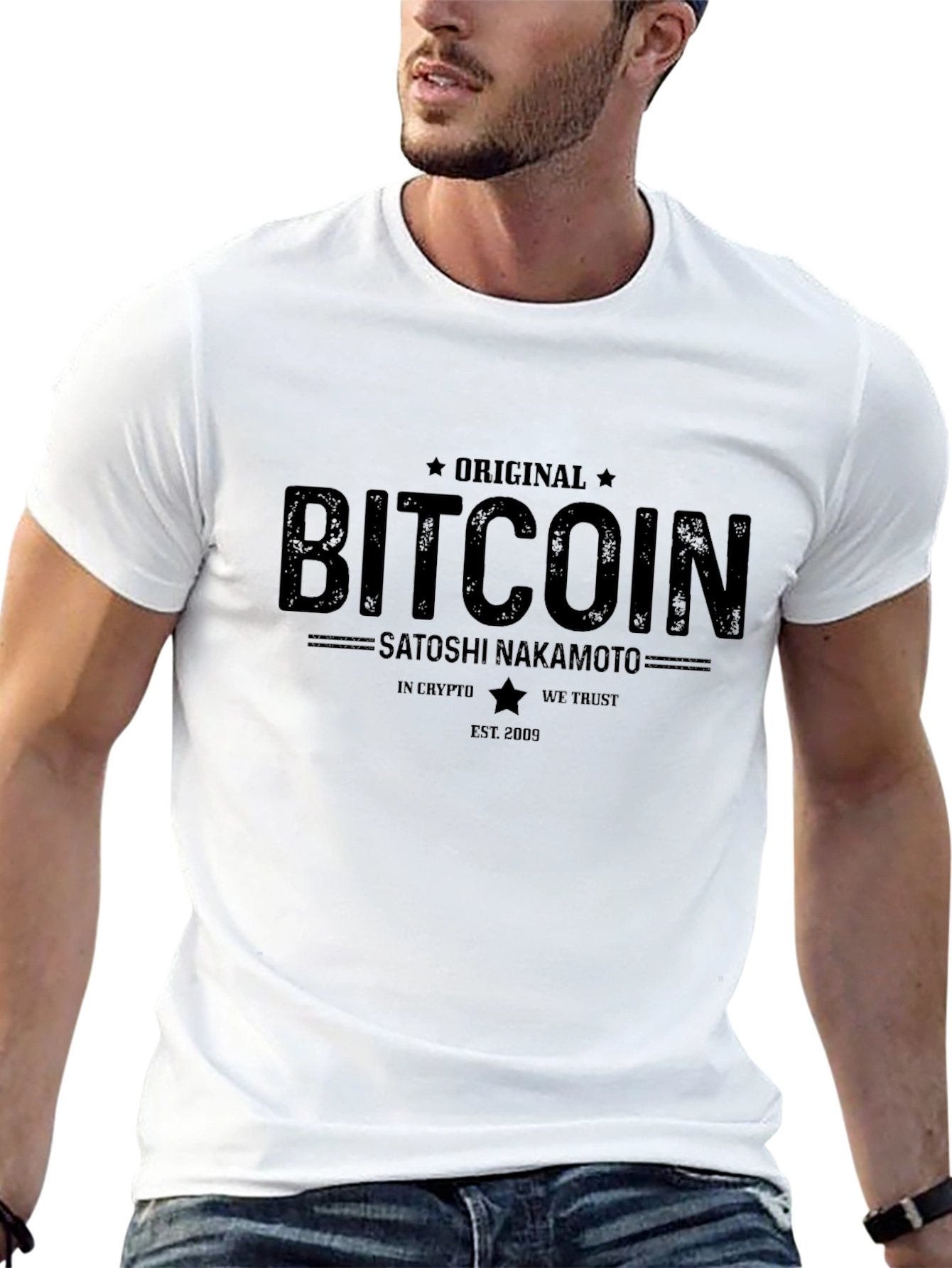 Bitcoin Satoshi Nakamoto T-Shirt - Crypto Enthusiast Tee