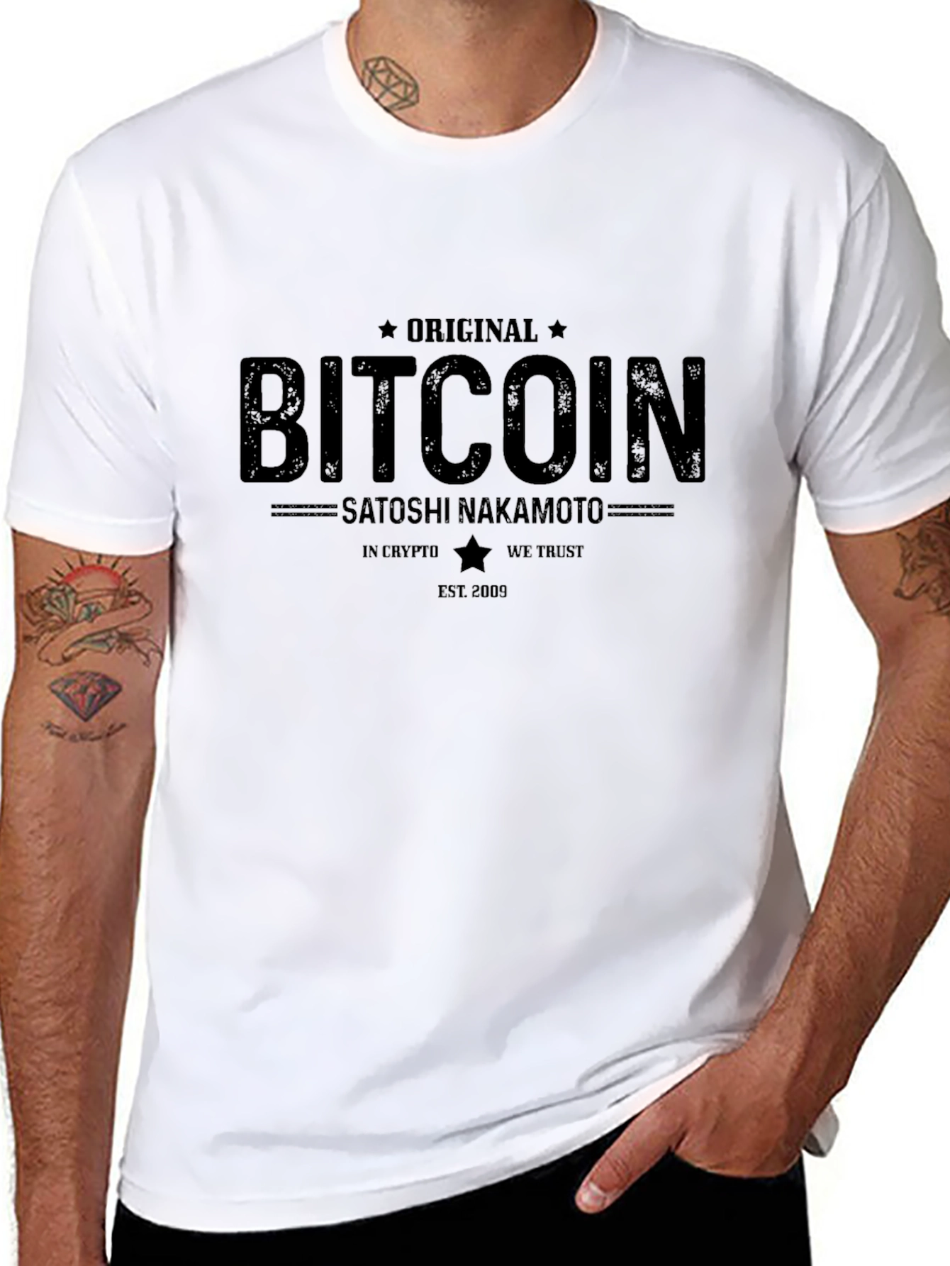 Bitcoin Satoshi Nakamoto T-Shirt - Crypto Enthusiast Tee