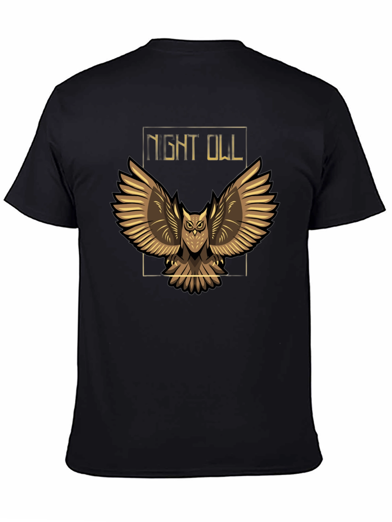 Night Owl Graphic T-Shirt - Black