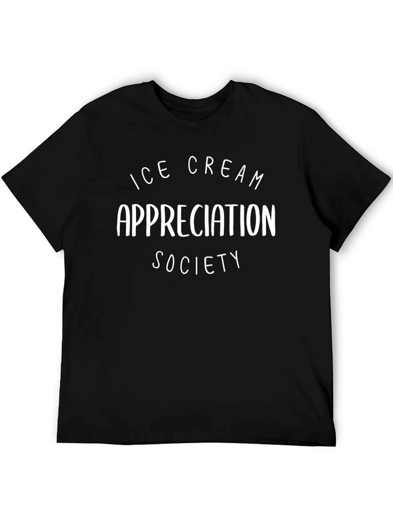 Ice Cream Appreciation Society Black T-Shirt