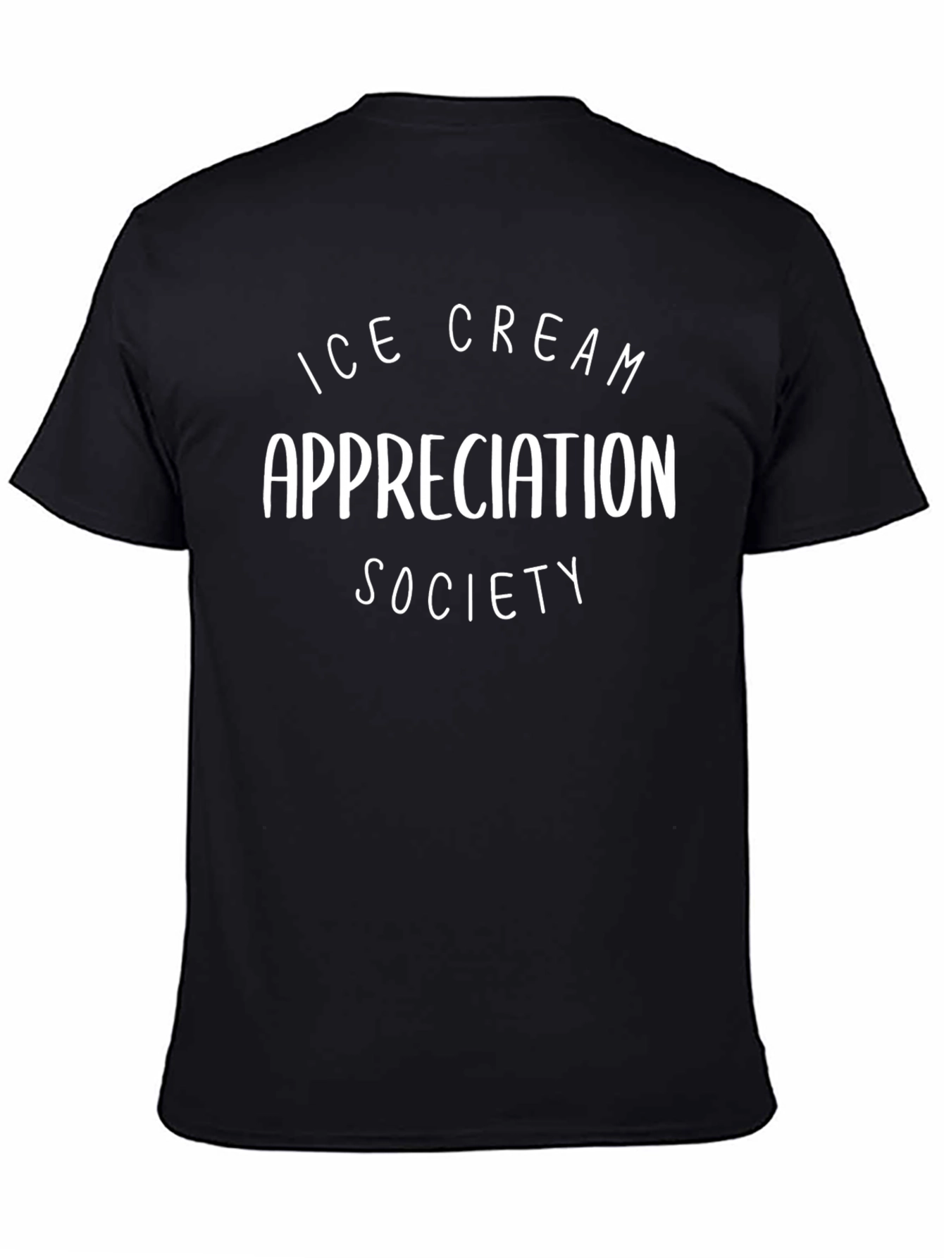 Ice Cream Appreciation Society Black T-Shirt
