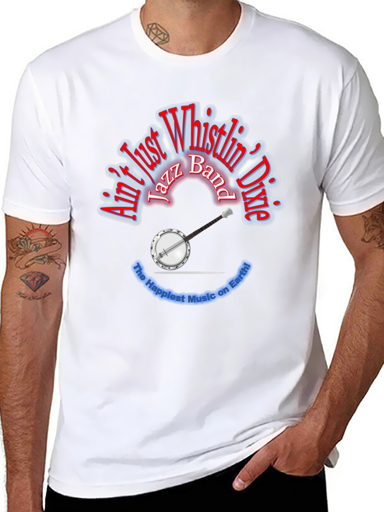 Aint Just Whistlin Dixie Jazz Band T-Shirt