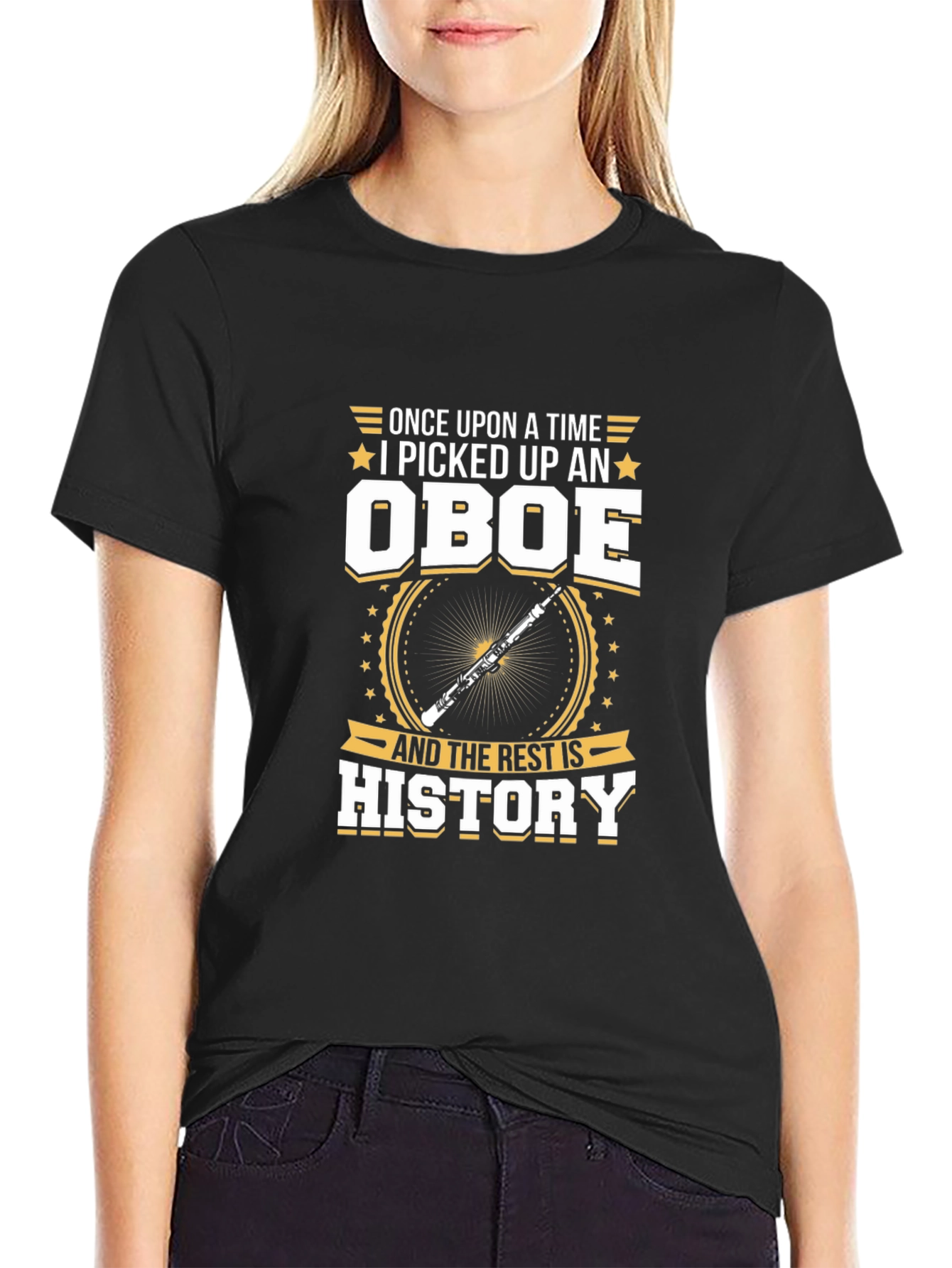 Oboe History T-Shirt: Musicians Gift