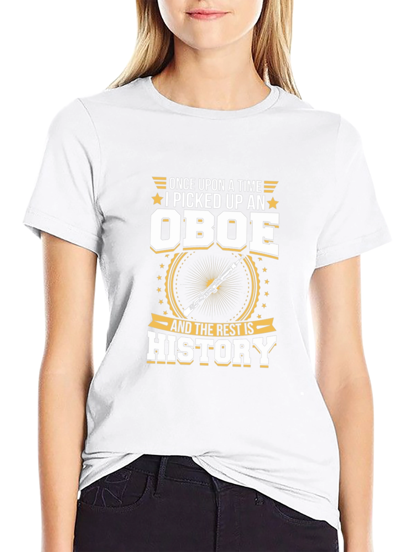 Oboe History T-Shirt: Musicians Gift