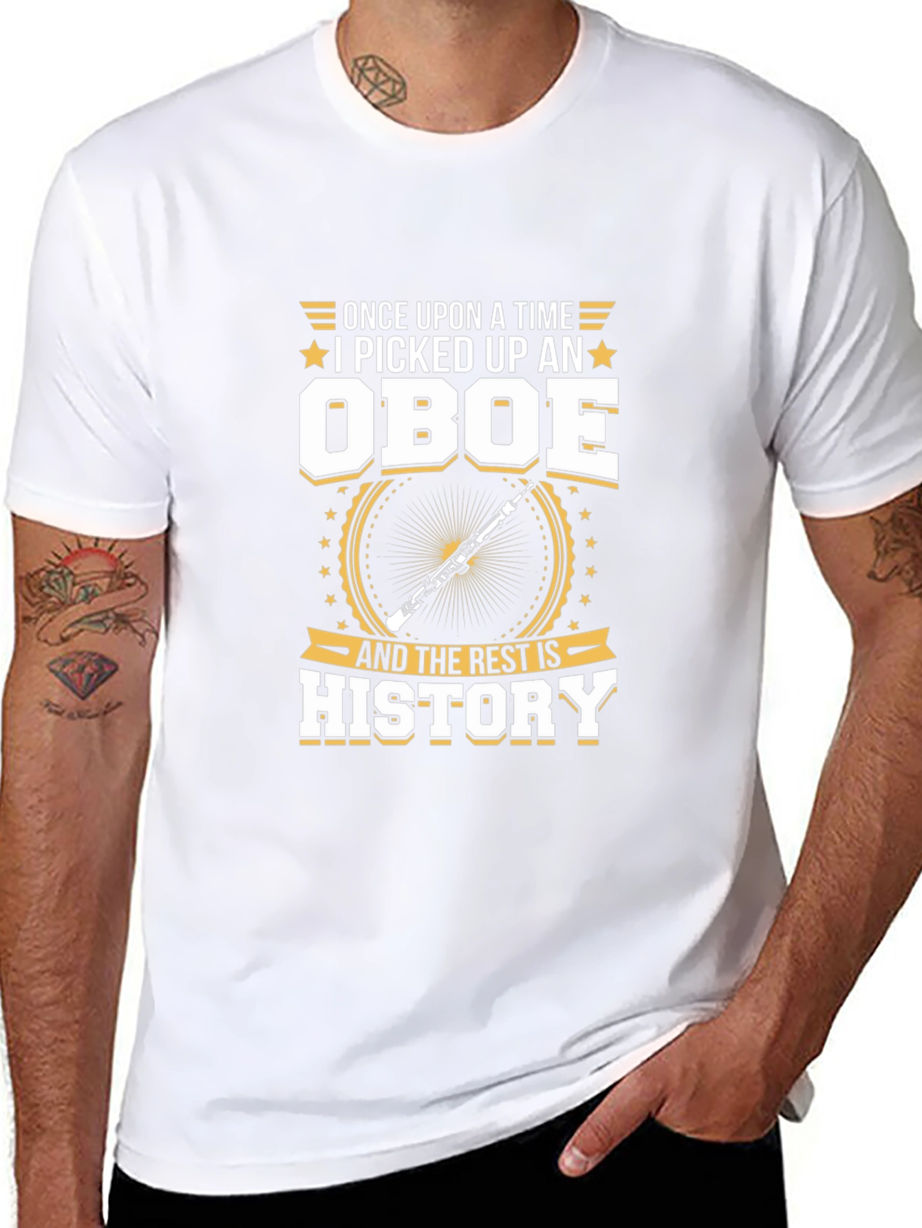 Oboe History T-Shirt: Musicians Gift