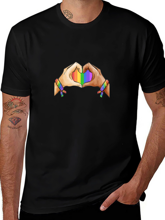 Pride Heart Hands T-Shirt - Black