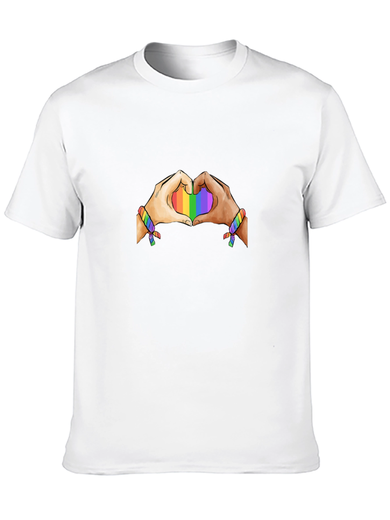 Pride Heart Hands T-Shirt - Black
