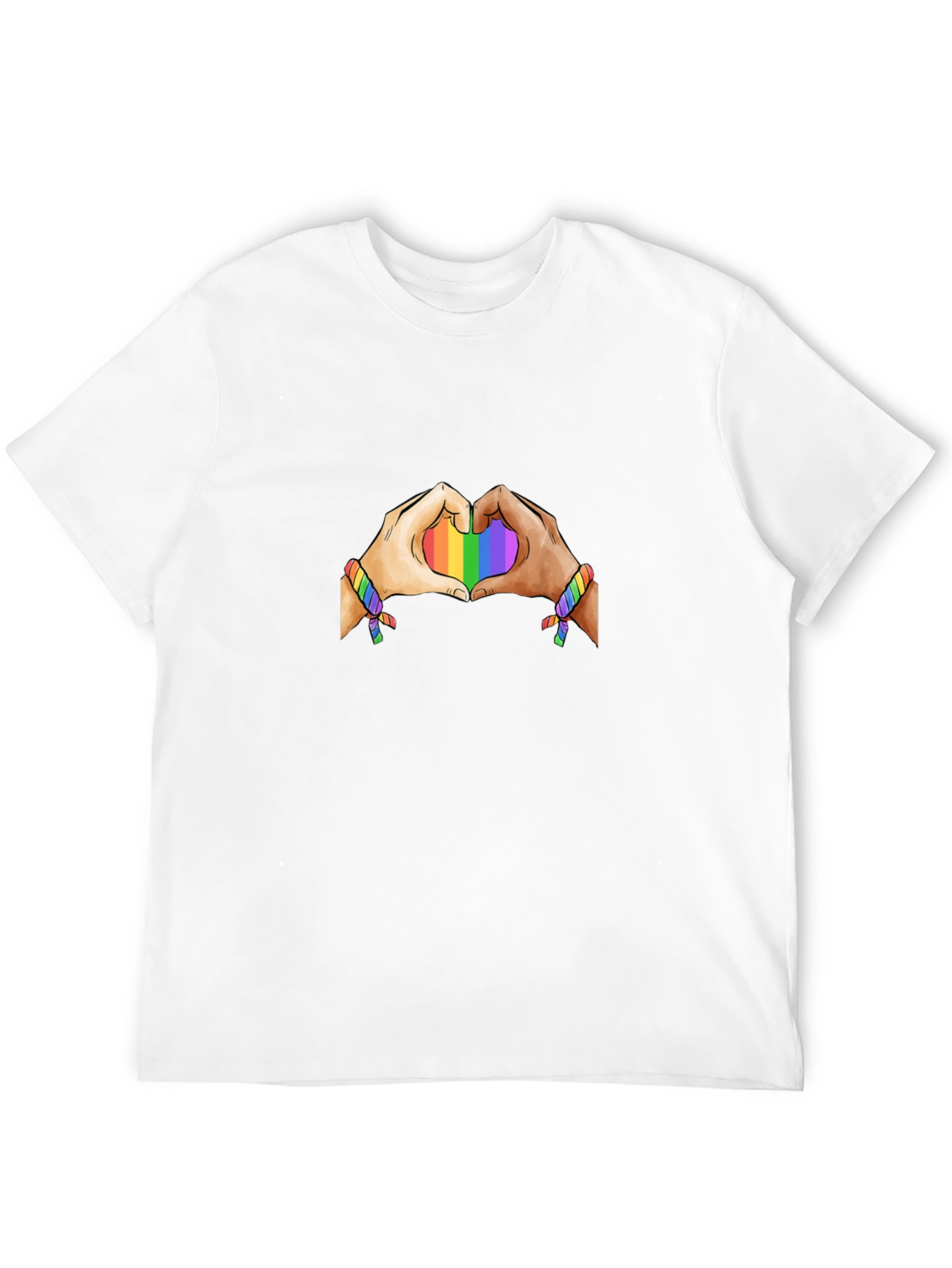 Pride Heart Hands T-Shirt - Black