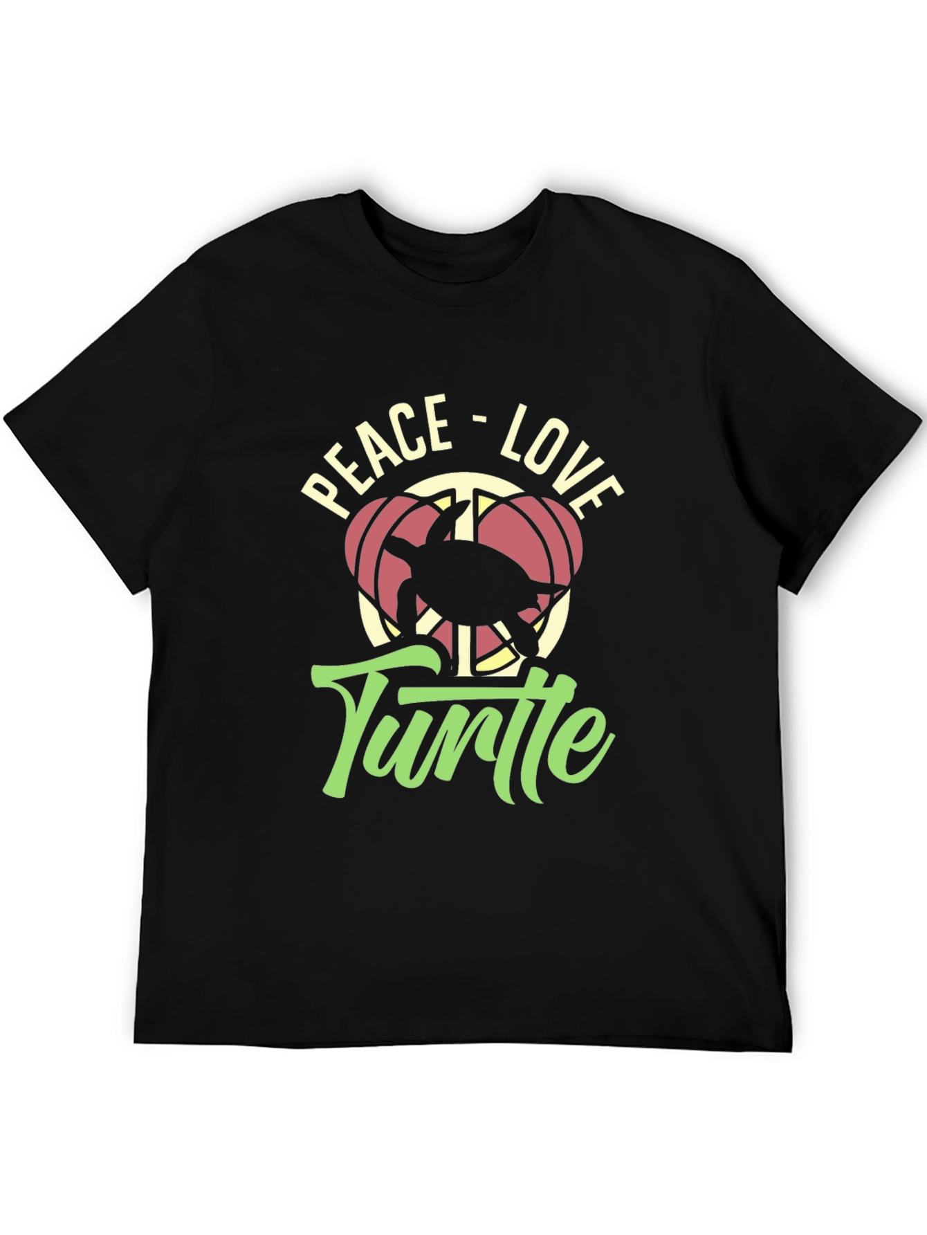 Peace Love Turtle Graphic T-Shirt
