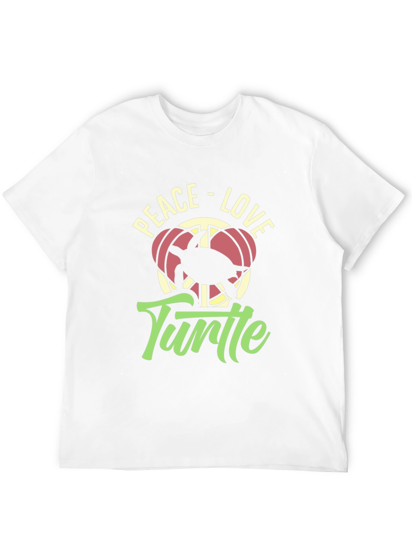 Peace Love Turtle Graphic T-Shirt