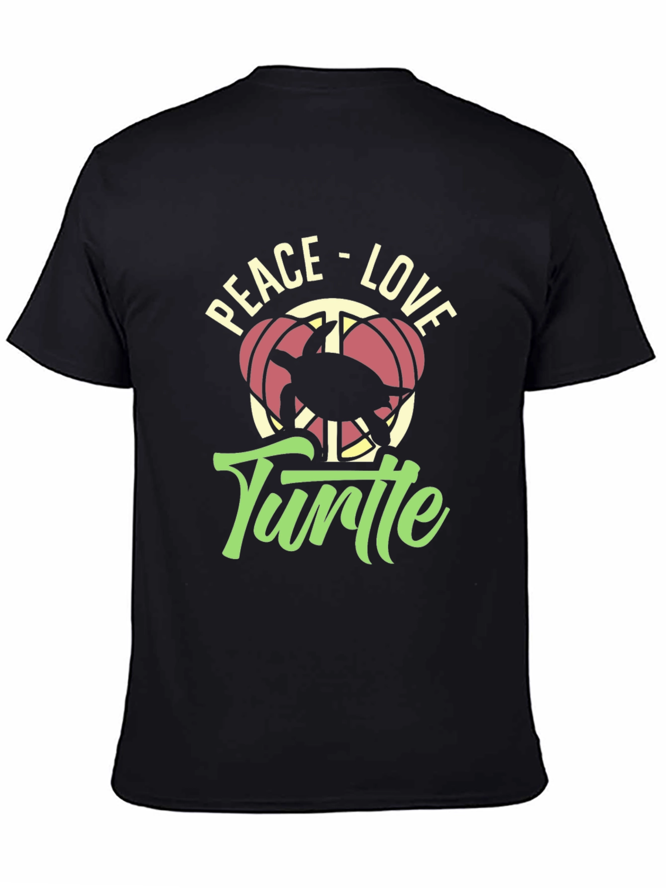 Peace Love Turtle Graphic T-Shirt