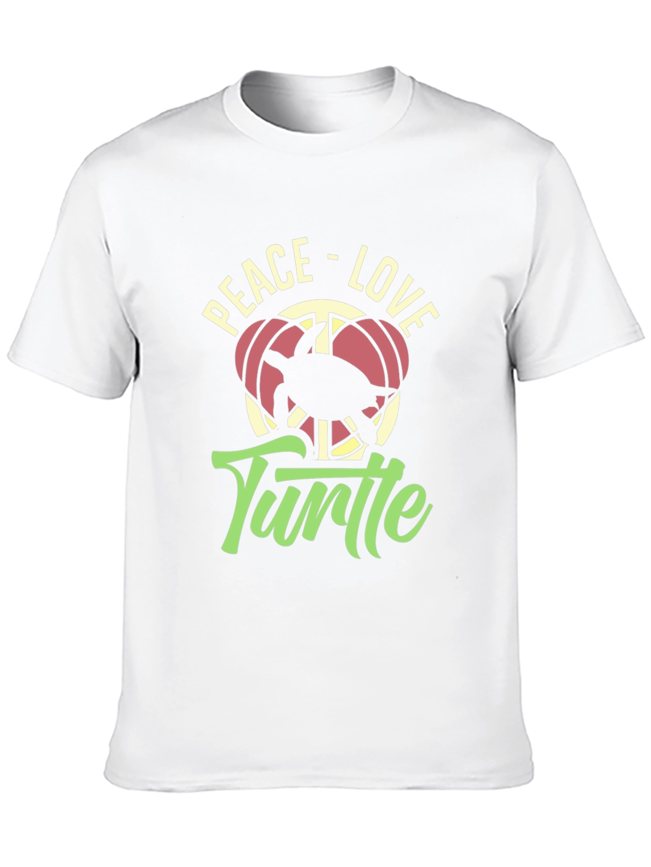 Peace Love Turtle Graphic T-Shirt