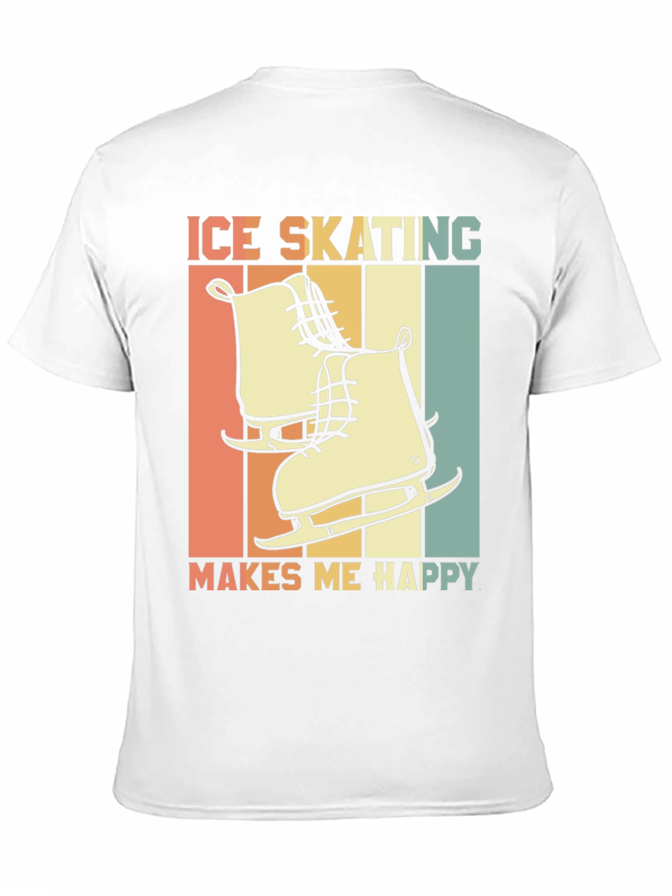 Ice Skating Makes Me Happy Graphic Tee