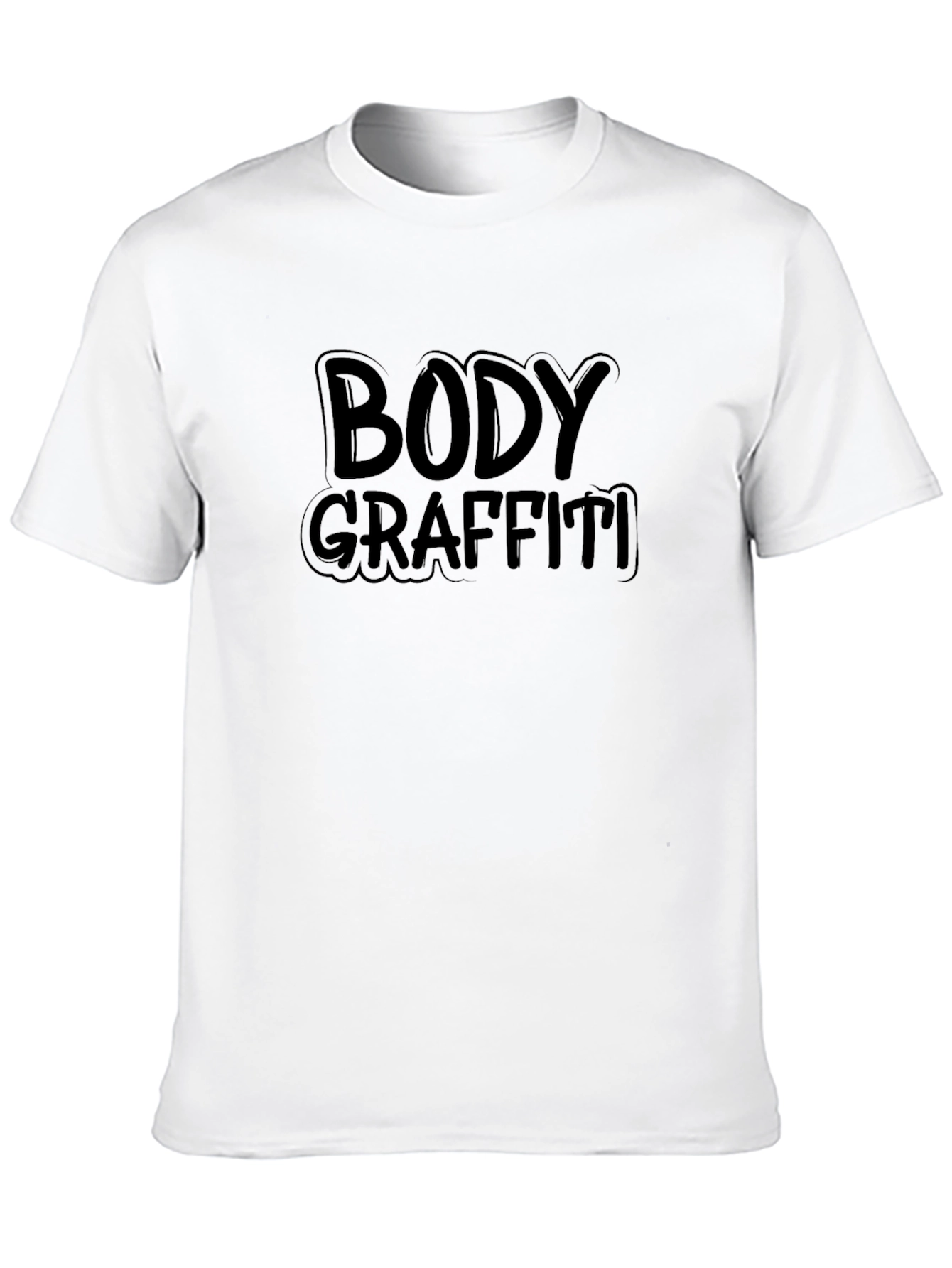 Body Graffiti Black T-Shirt - Unique Design