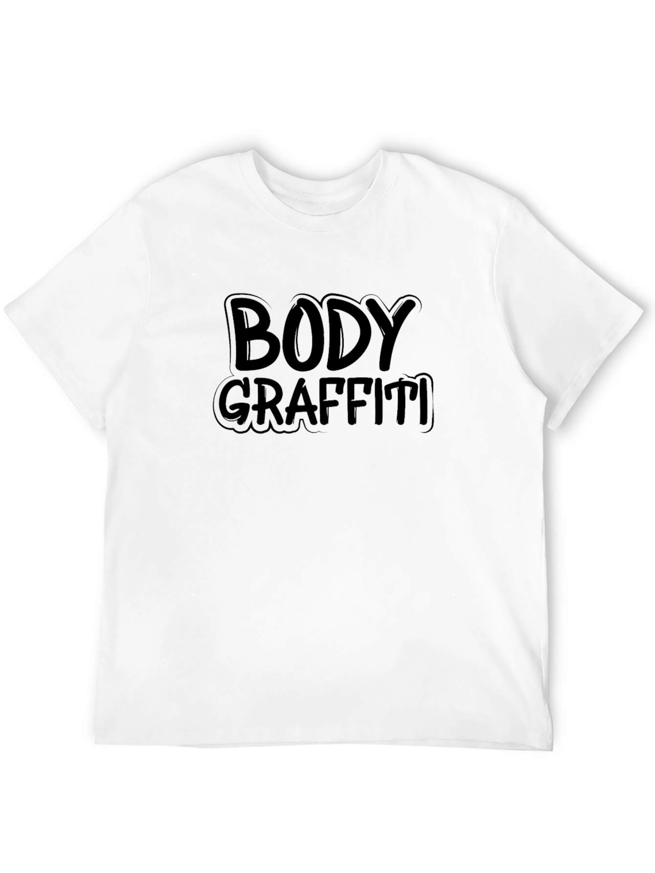 Body Graffiti Black T-Shirt - Unique Design