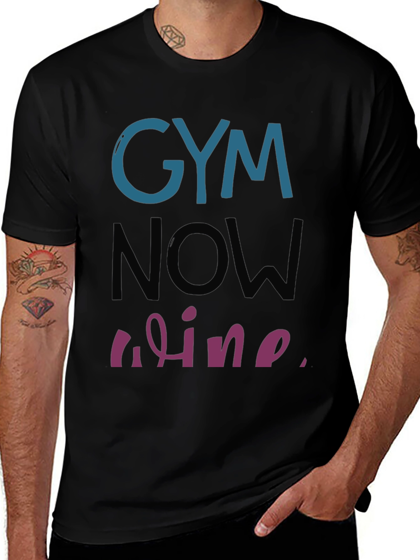 Gym Then Wine T-Shirt Workout Humor Tee