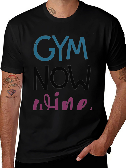 Gym Then Wine T-Shirt Workout Humor Tee