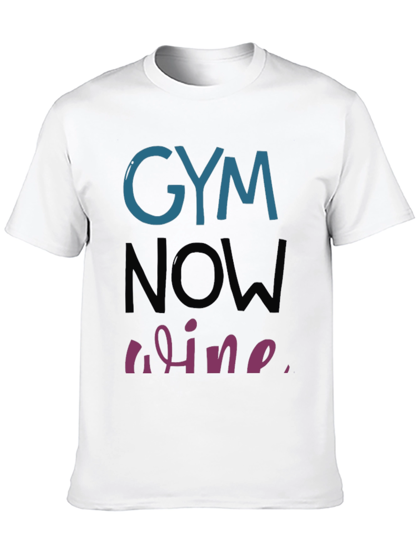 Gym Then Wine T-Shirt Workout Humor Tee