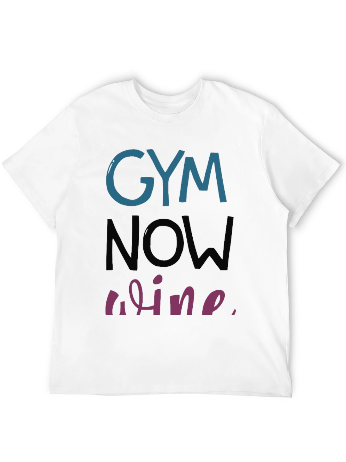 Gym Then Wine T-Shirt Workout Humor Tee