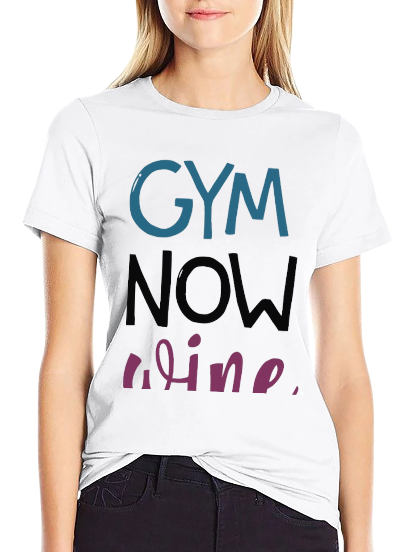 Gym Then Wine T-Shirt Workout Humor Tee