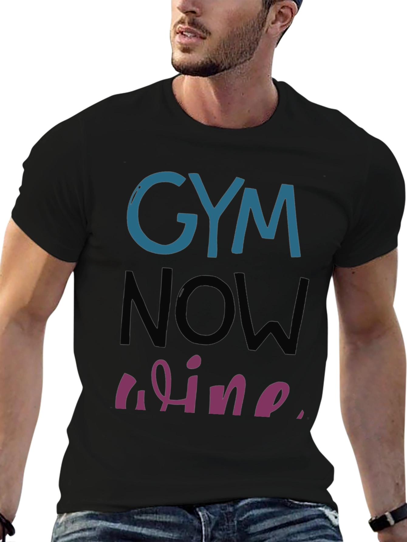 Gym Then Wine T-Shirt Workout Humor Tee