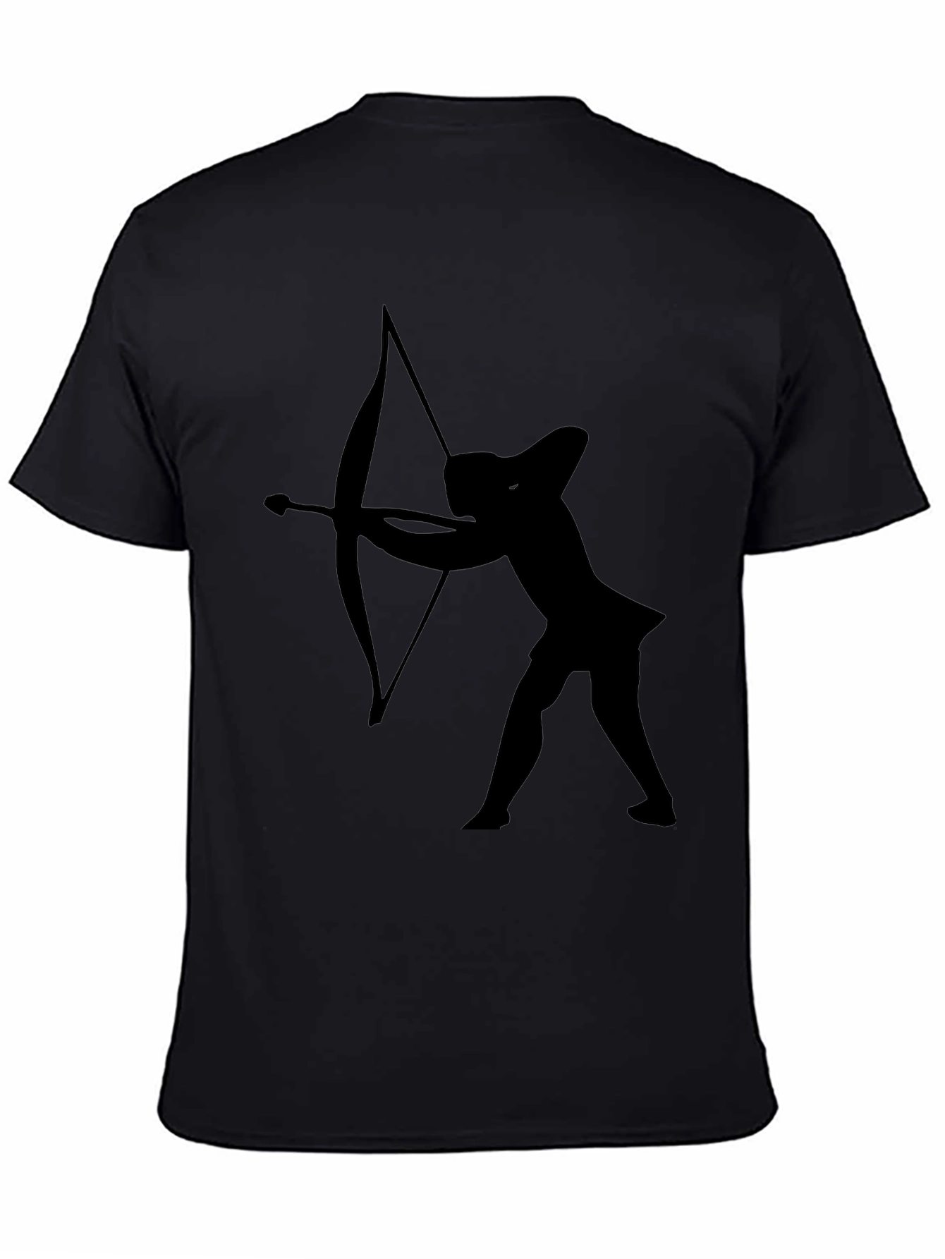 Sagittarius Graphic Tee - Black Cotton T-Shirt