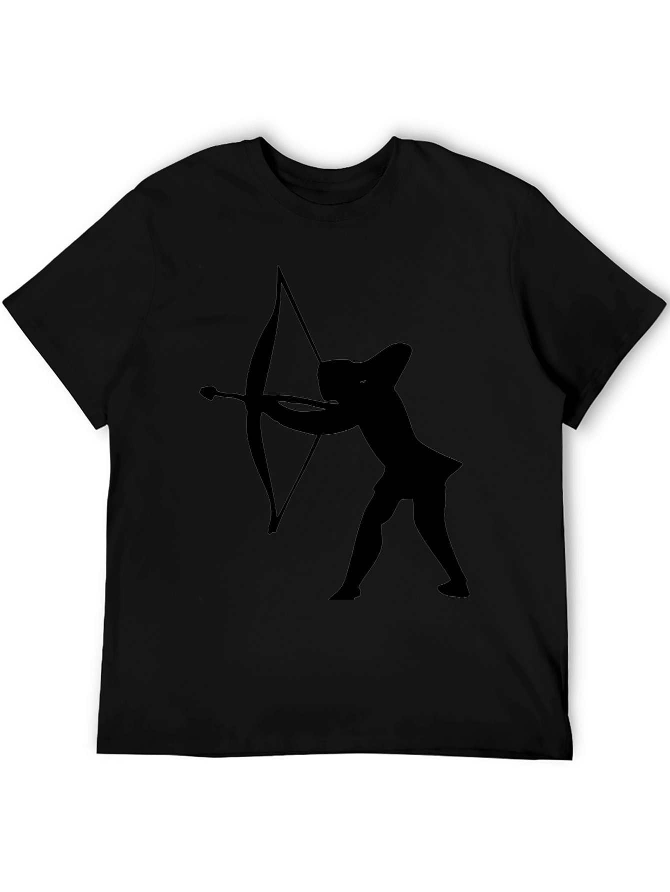 Sagittarius Graphic Tee - Black Cotton T-Shirt