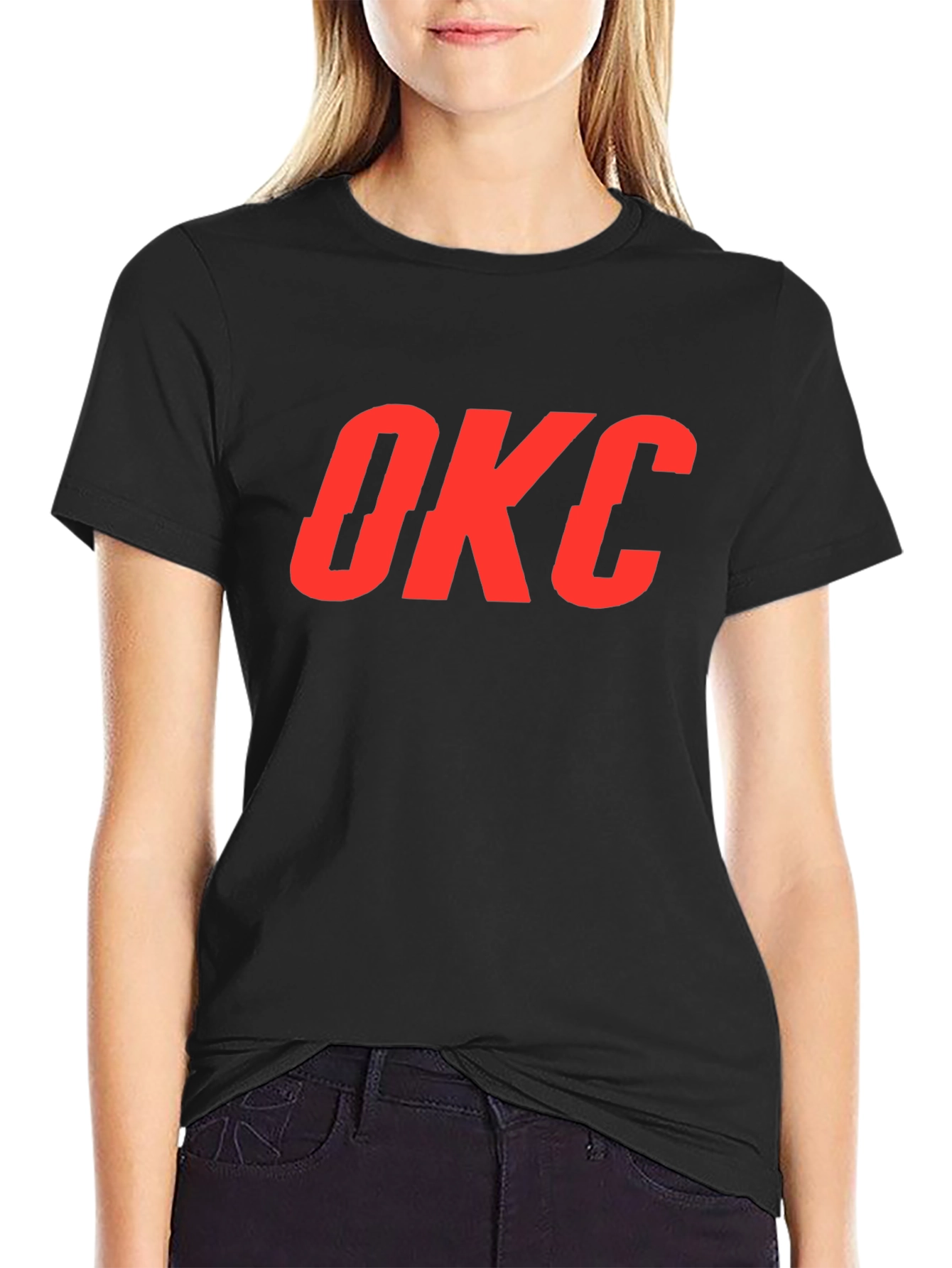 OKC Graphic Tee - Black Cotton T-Shirt