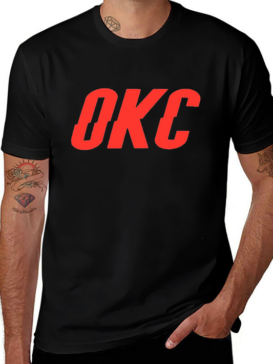OKC Graphic Tee - Black Cotton T-Shirt