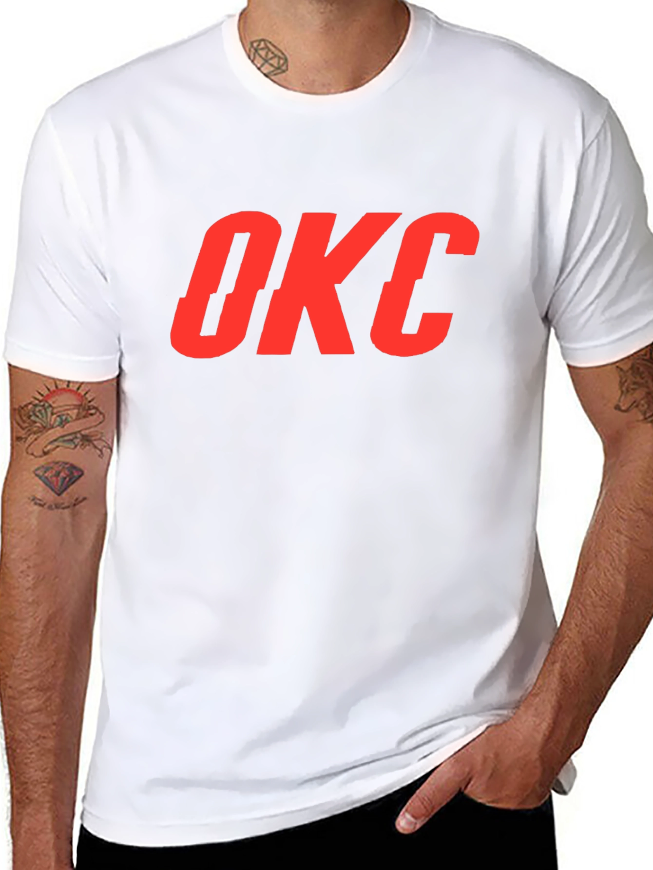 OKC Graphic Tee - Black Cotton T-Shirt