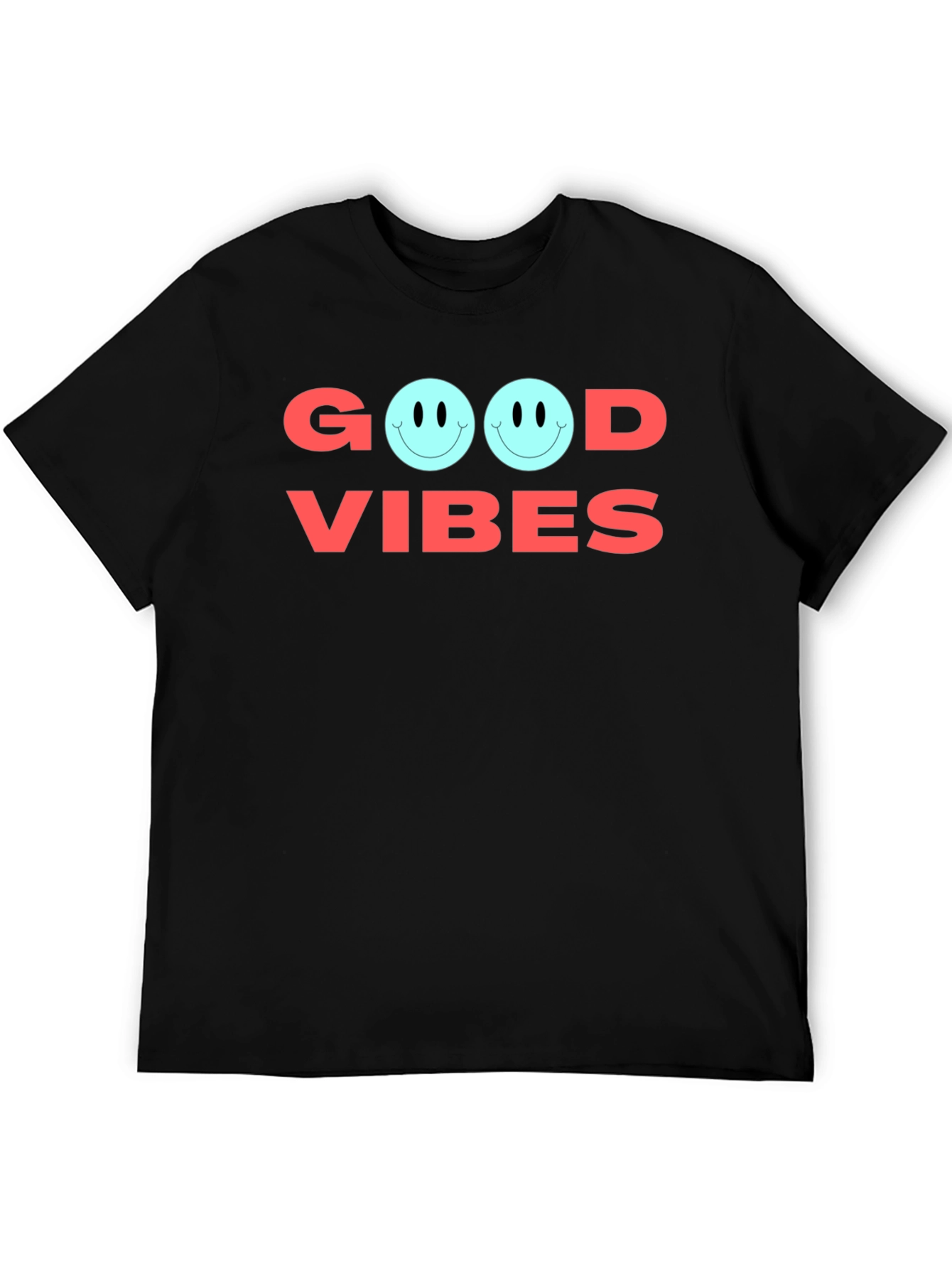 Good Vibes Graphic Tee - Soft Cotton Casual Shirt