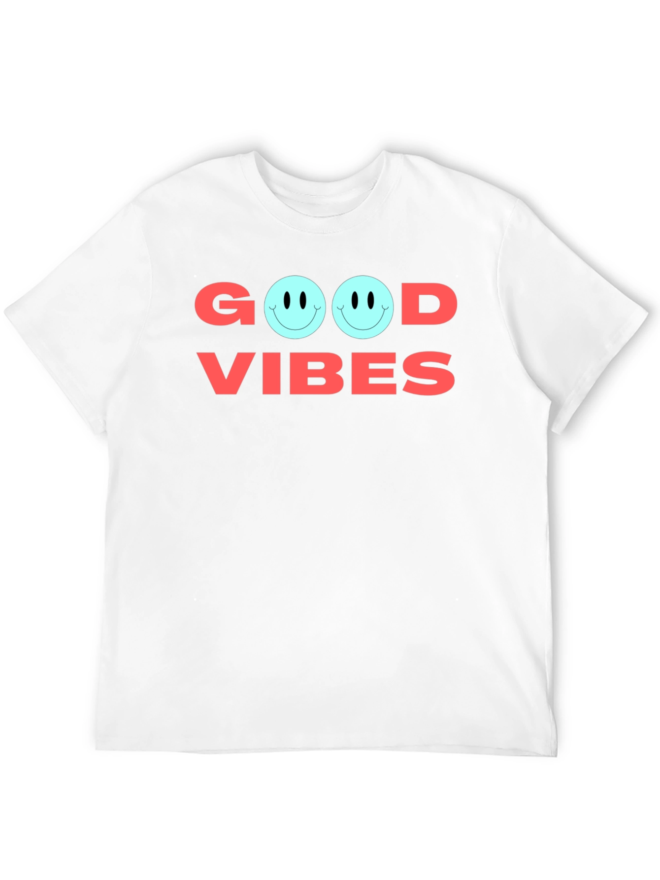 Good Vibes Graphic Tee - Soft Cotton Casual Shirt