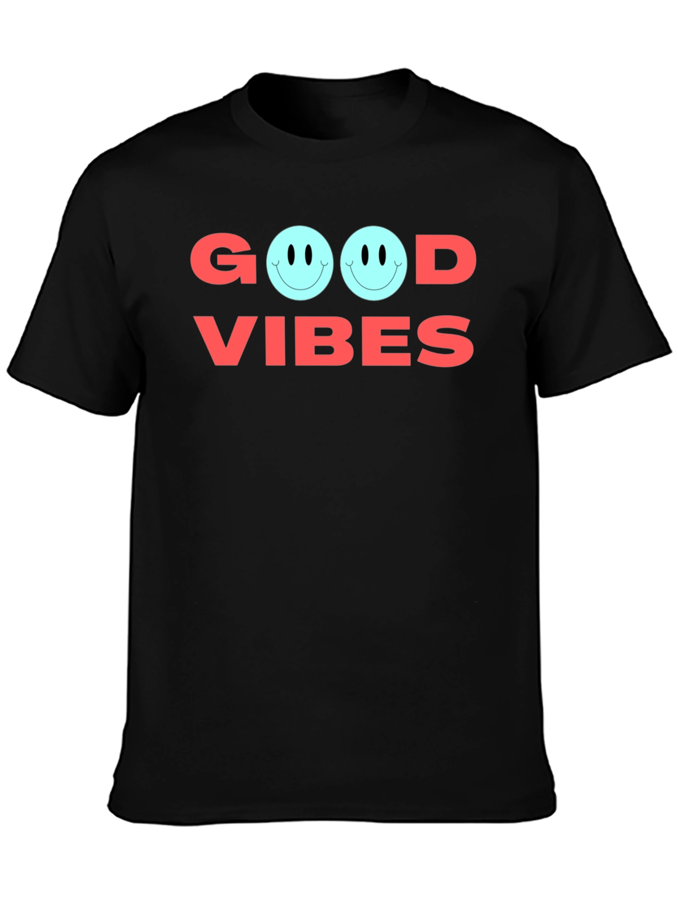 Good Vibes Graphic Tee - Soft Cotton Casual Shirt